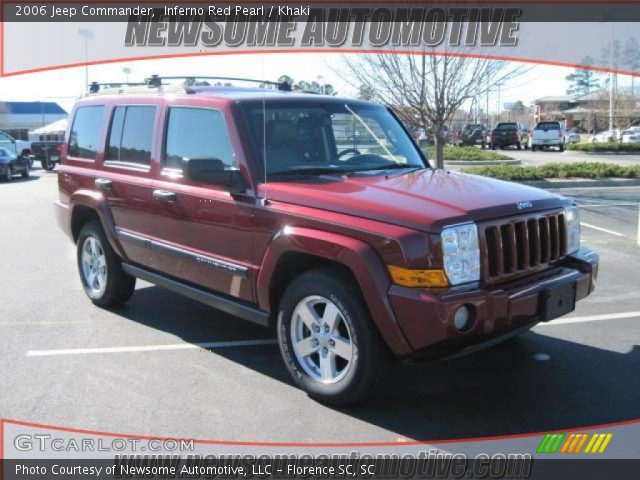 2006 Jeep Commander  in Inferno Red Pearl
