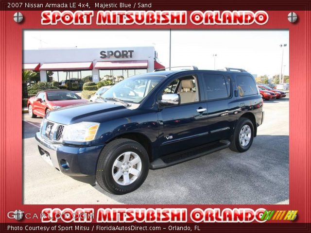 2007 Nissan Armada LE 4x4 in Majestic Blue