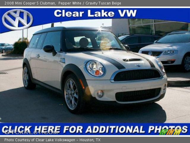 2008 Mini Cooper S Clubman in Pepper White