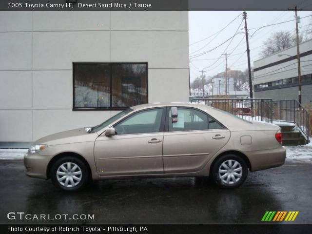 2005 Toyota Camry LE in Desert Sand Mica