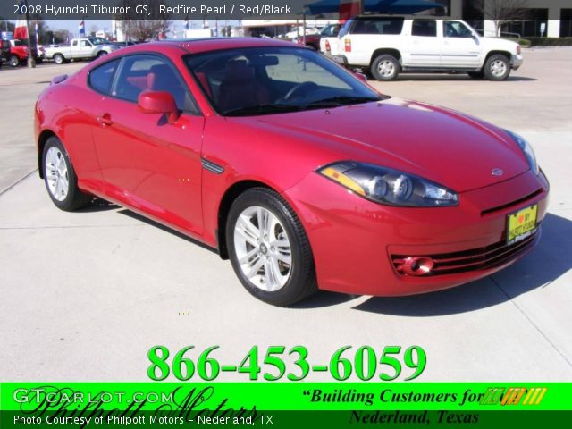 2008 Hyundai Tiburon GS in Redfire Pearl