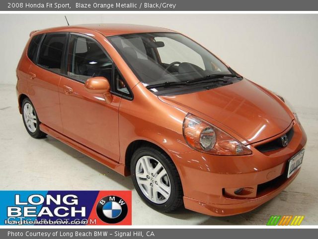 2008 Honda Fit Sport in Blaze Orange Metallic