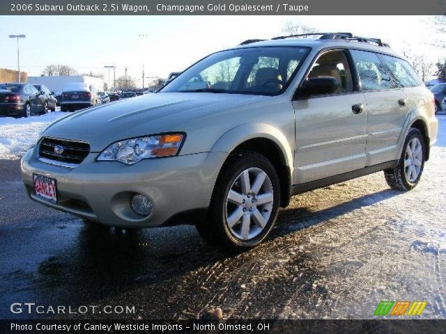 2006 Subaru Outback 2.5i Wagon in Champagne Gold Opalescent