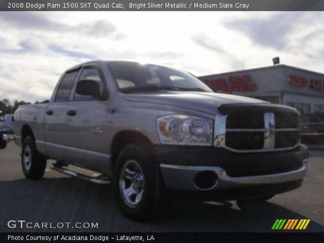 2008 Dodge Ram 1500 SXT Quad Cab in Bright Silver Metallic