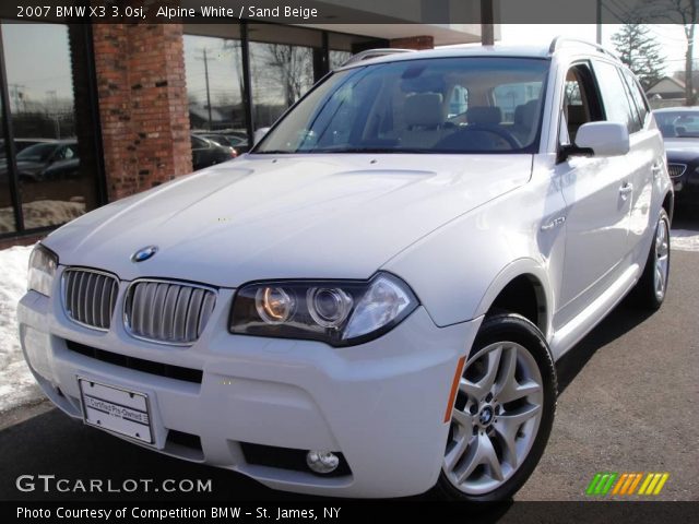 2007 BMW X3 3.0si in Alpine White