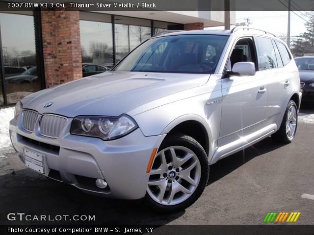 2007 BMW X3 3.0si in Titanium Silver Metallic