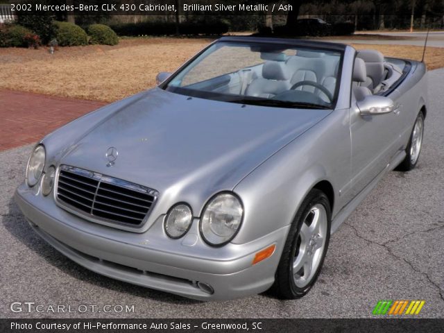 2002 Mercedes-Benz CLK 430 Cabriolet in Brilliant Silver Metallic