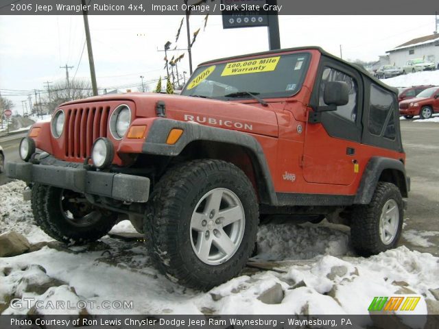 2006 Jeep Wrangler Rubicon 4x4 in Impact Orange