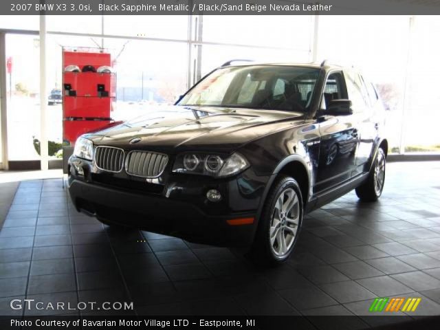 2007 BMW X3 3.0si in Black Sapphire Metallic