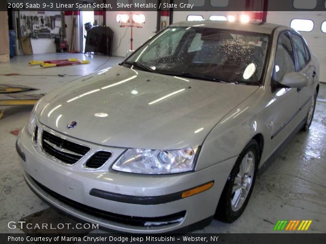 2005 Saab 9-3 Linear Sport Sedan in Silver Metallic