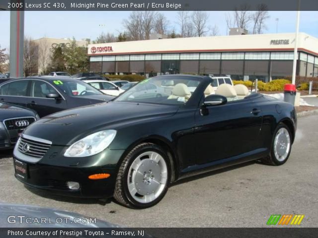 2005 Lexus SC 430 in Midnight Pine Green Pearl