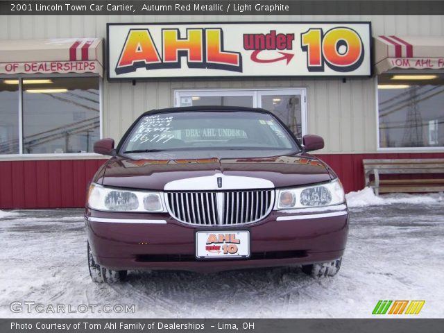 2001 Lincoln Town Car Cartier in Autumn Red Metallic
