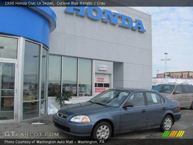1998 Honda Civic LX Sedan in Cyclone Blue Metallic