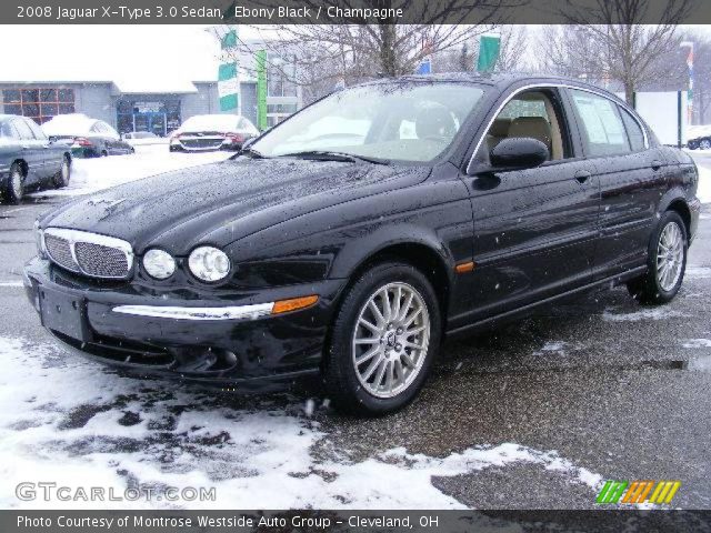 2008 Jaguar X-Type 3.0 Sedan in Ebony Black