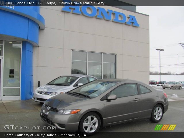 2008 Honda Civic EX-L Coupe in Galaxy Gray Metallic