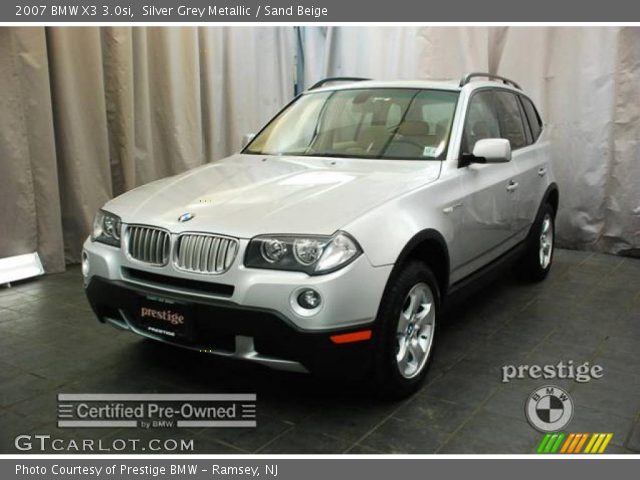 2007 BMW X3 3.0si in Silver Grey Metallic
