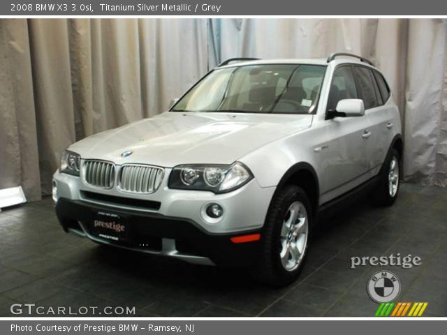 2008 BMW X3 3.0si in Titanium Silver Metallic