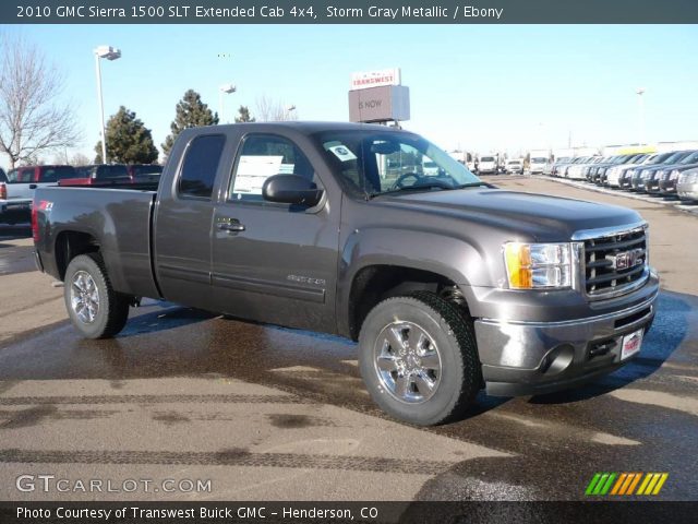 2010 GMC Sierra 1500 SLT Extended Cab 4x4 in Storm Gray Metallic
