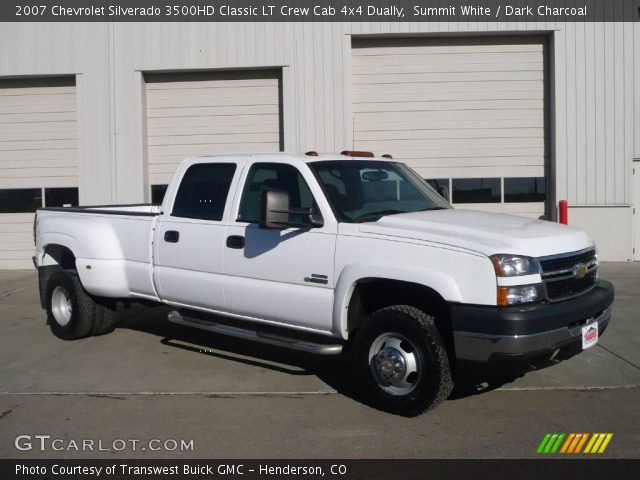 2007 Chevrolet Silverado 3500HD Classic LT Crew Cab 4x4 Dually in Summit White