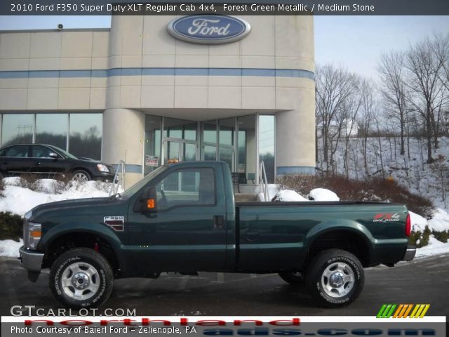 2010 Ford F350 Super Duty XLT Regular Cab 4x4 in Forest Green Metallic