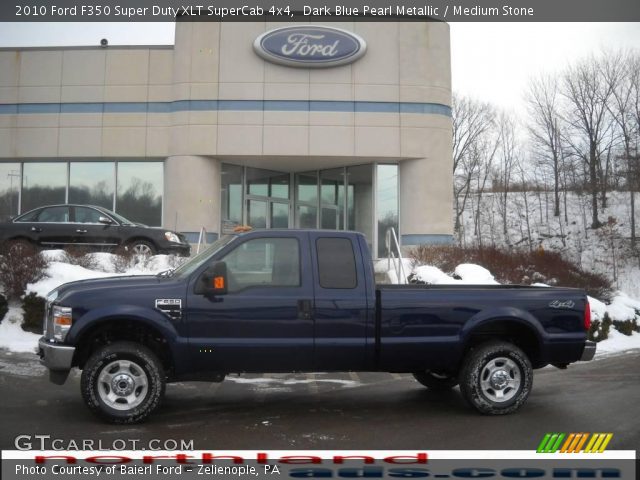 2010 Ford F350 Super Duty XLT SuperCab 4x4 in Dark Blue Pearl Metallic