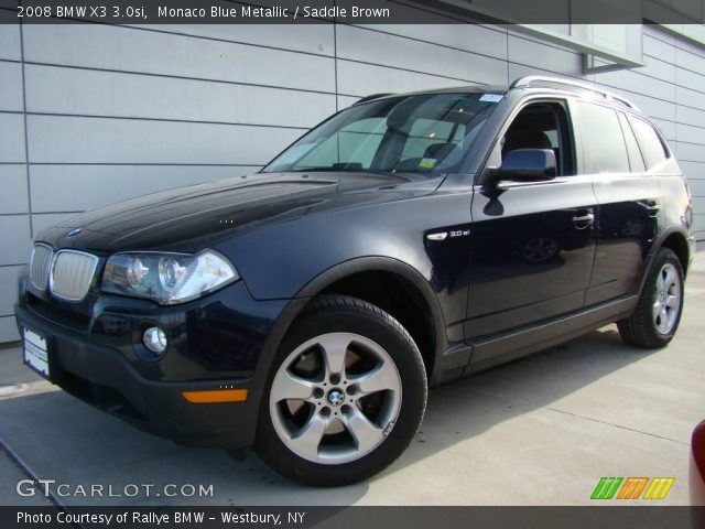 2008 BMW X3 3.0si in Monaco Blue Metallic