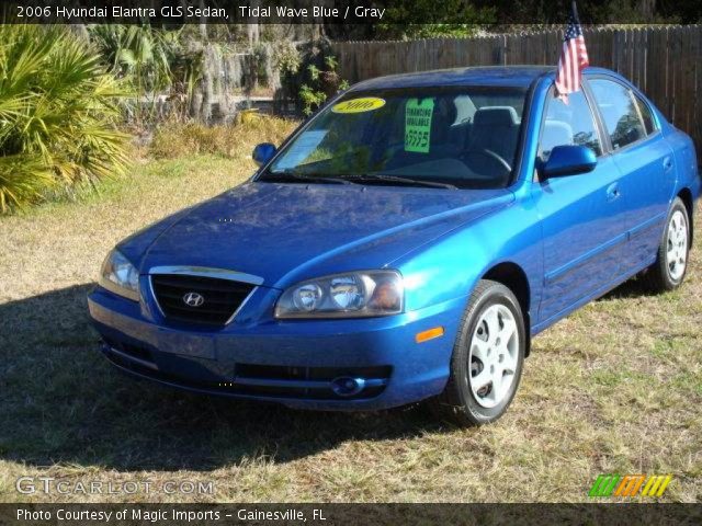 2006 Hyundai Elantra GLS Sedan in Tidal Wave Blue