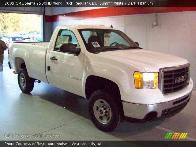 2009 GMC Sierra 2500HD Work Truck Regular Cab in Summit White