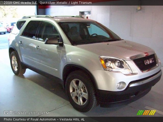 2010 GMC Acadia SLE in Quicksilver Metallic