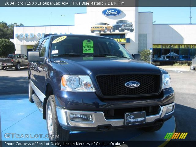 2004 Ford F150 XLT SuperCab 4x4 in True Blue Metallic