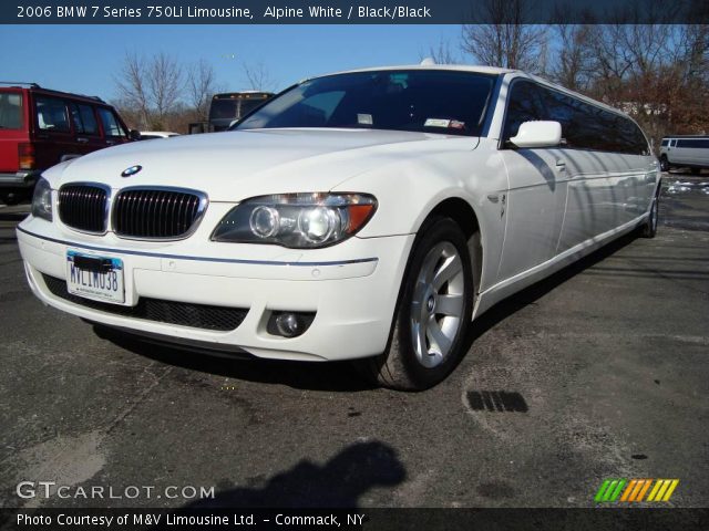2006 BMW 7 Series 750Li Limousine in Alpine White
