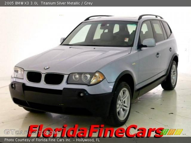 2005 BMW X3 3.0i in Titanium Silver Metallic