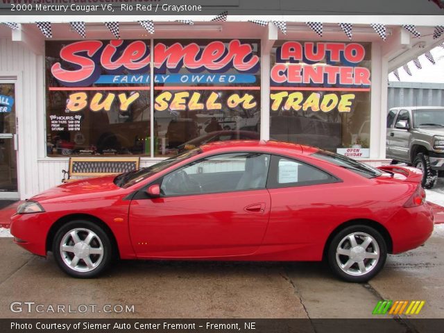 2000 Mercury Cougar V6 in Rio Red