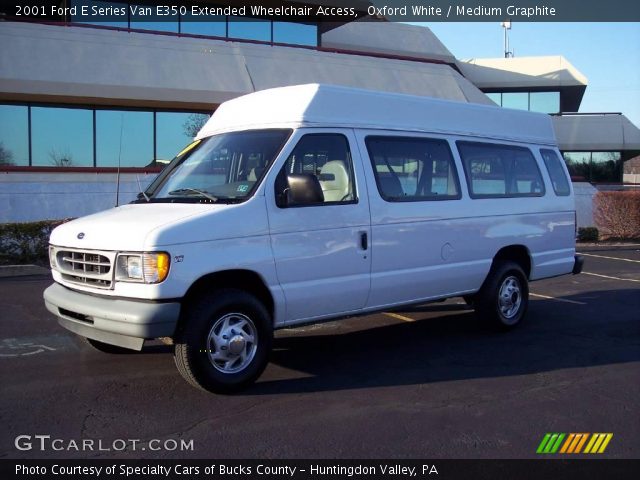 2001 Ford E Series Van E350 Extended Wheelchair Access in Oxford White