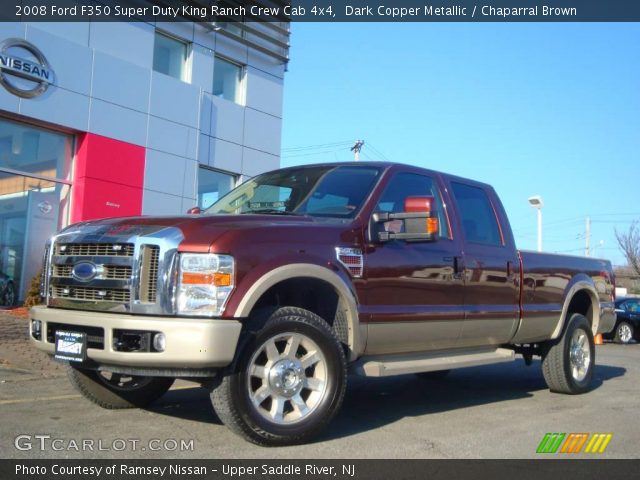 2008 Ford F350 Super Duty King Ranch Crew Cab 4x4 in Dark Copper Metallic