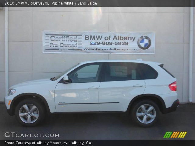 2010 BMW X5 xDrive30i in Alpine White