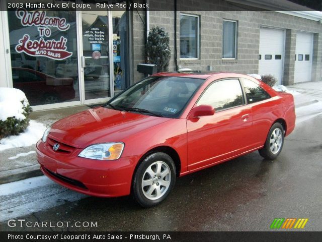 2003 Honda Civic EX Coupe in Rallye Red
