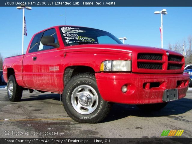 2000 Dodge Ram 2500 SLT Extended Cab in Flame Red