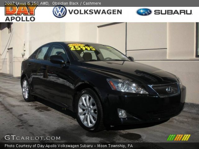 2007 Lexus IS 250 AWD in Obsidian Black