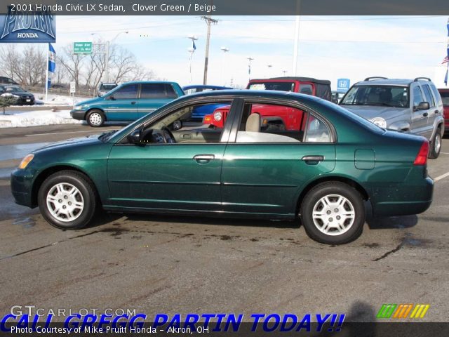 2001 Honda Civic LX Sedan in Clover Green