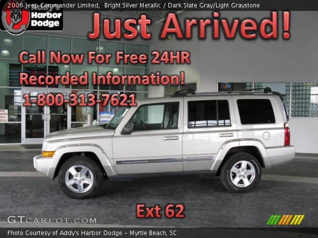 2006 Jeep Commander Limited in Bright Silver Metallic