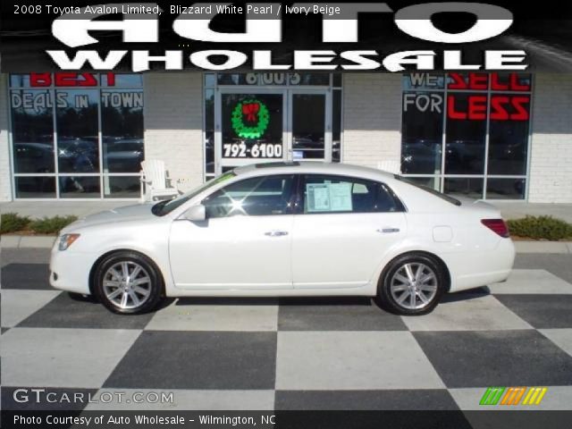 2008 Toyota Avalon Limited in Blizzard White Pearl