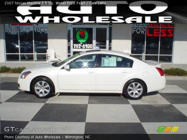 2007 Nissan Maxima 3.5 SL in Winter Frost Pearl