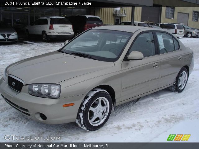 2001 Hyundai Elantra GLS in Champagne