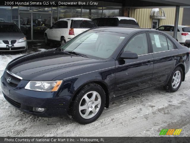 2006 Hyundai Sonata GLS V6 in Deepwater Blue