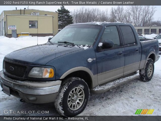 2002 Ford F150 King Ranch SuperCrew 4x4 in True Blue Metallic