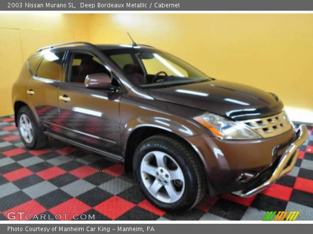 2003 Nissan Murano SL in Deep Bordeaux Metallic