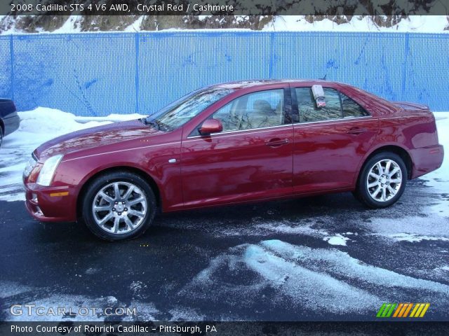 2008 Cadillac STS 4 V6 AWD in Crystal Red