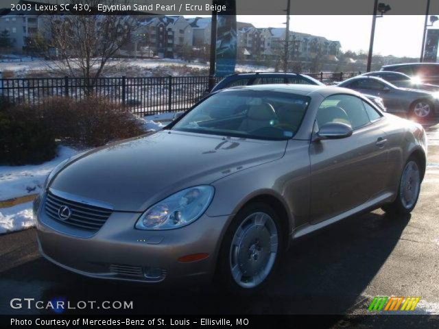 2003 Lexus SC 430 in Egyptian Sand Pearl