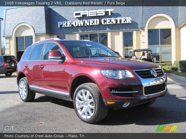 2008 Volkswagen Touareg 2 VR6 in Cranberry Red Metallic